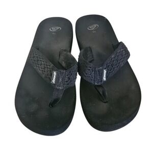 Reef Flip Flops Sandals Men Black Size 10
